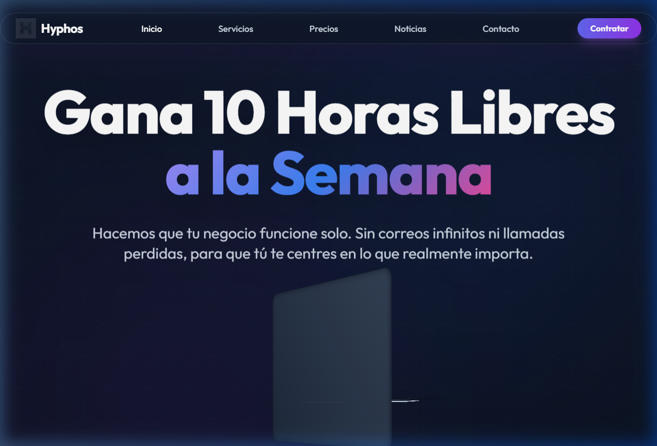 Vista previa de página web Hyphos